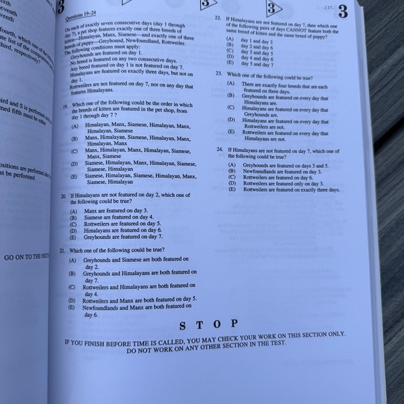 LSAT PrepTests Book in Purple and Orange - Picture 15 of 17
